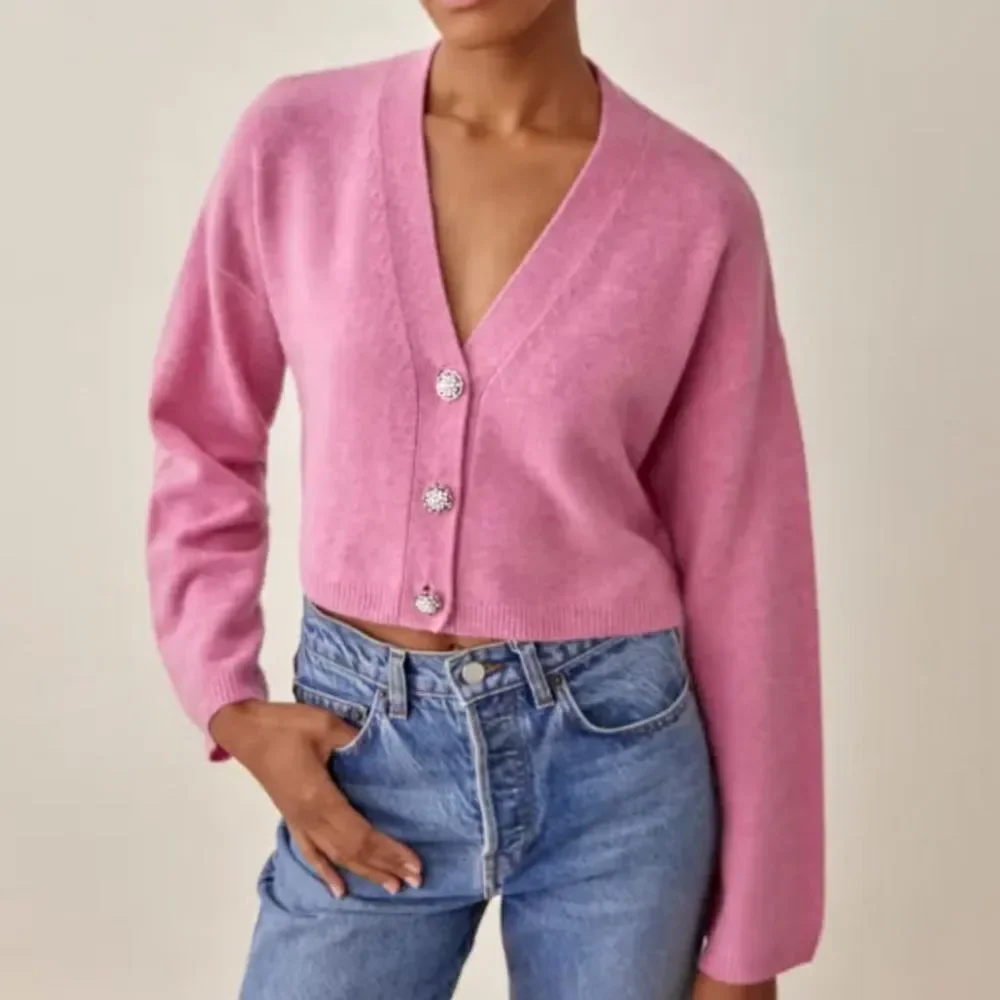 Reformation Val Regenerative Wool Cardigan - Picture 1 of 9